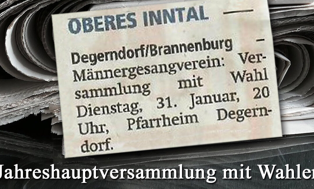 Jahreshauptversammlung 2023