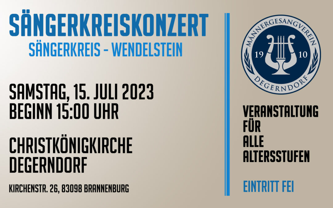 Sa., 15.07.2023: Sängerkreiskonzert